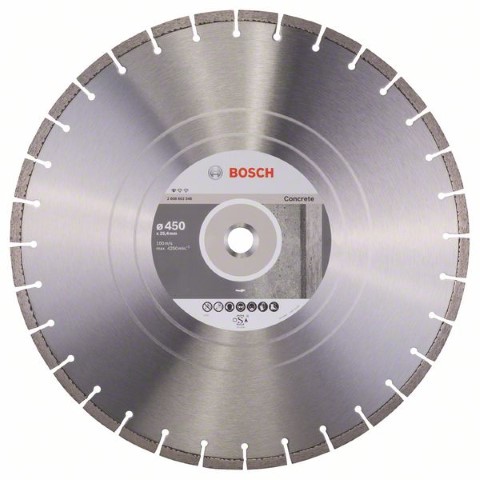 BOSCH DIAMOND CUTTING DISC STANDARD FOR CONCRETE 450 MM X 25.4 MM